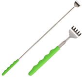 Merkloos / Sans marque Koopman International Uitschuifbare ruggenkrabber - 2x - 20 tot 65 cm - Groen - metaal
