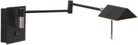 Steinhauer Exclusive Retina Wandlamp 3402ZW Zwart Metaal Draaibaar Kantelbaar USB 1000 Lumen Binnen