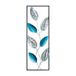 Handgemaakte decoratieve metalen muuraccessoire, 32 x 90 cm, 100% metaal (1,5 mm), uniek handgeschilderd ontwerp, perfect voor huisdecoratie en persoonlijke touch