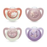 NUK First Choice Tétines pour bébé | 18-36 mois | Sucettes orthodontiques phosphorescentes | Apaise 99% des bébés | Assorti | Lot de 4