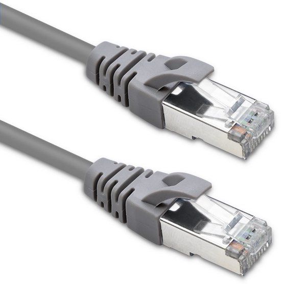 Qoltec FTP CAT5e - Goud HDMI-kabel - 1m - Hoge snelheid - Ekranowany