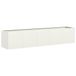 VidaXL Jardinière Acier Blanc 200x40x40 cm