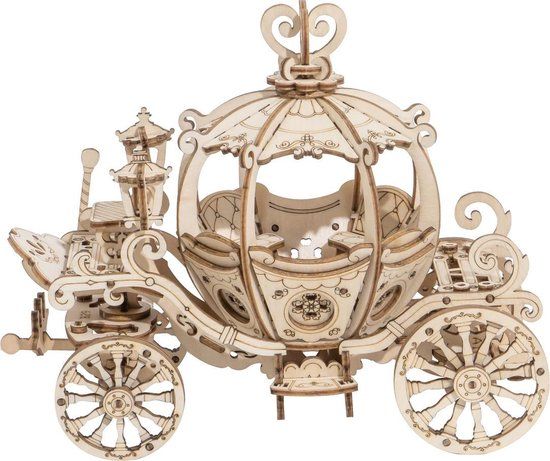 Robotime Modelbouwpakket Pumpkin Cart - 182-delig - Hout