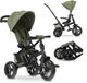 Deryan Explorer Tricycle - Push bar - Foldable with basket - Green