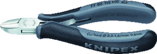 KNIPEX KNIP zijkniptang 7702, le 120mm, afwerking spiegelgepolijst