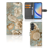 B2Ctelecom Samsung Galaxy A24 4G Hoesje Vintage Bird Flowers