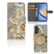 B2Ctelecom Samsung Galaxy A24 4G Hoesje Vintage Bird Flowers