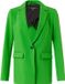 comma - Aansluitende blazer met klepzakken - groen