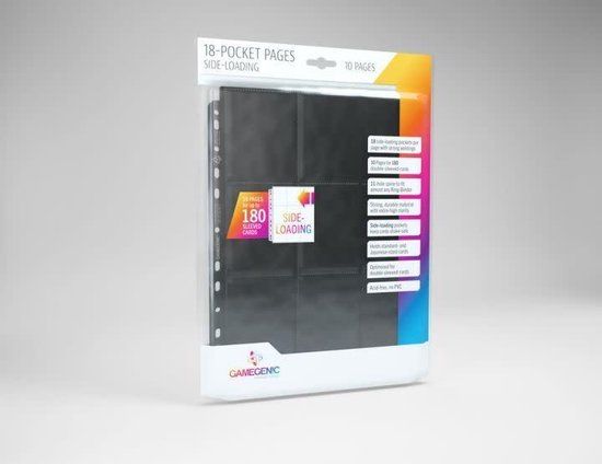 Gamegenic Sideloading 18-Pocket Pages Display Black