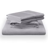 TEMPUR Classic Katoenen Lakenset Cool Grey - King