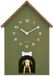 Karlsson Wandklok Dog House - Groen