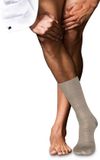 FALKE Highshine elegant licht glanzend zijde katoen sokken heren beige - maat 39-40
