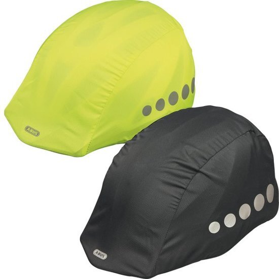 Abus regenhoes helm zwart uni