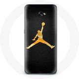 Maniacase Hoesje voor Samsung Galaxy A3 2017 Air Michael Jordan geel logo