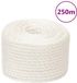 vidaXL - Corde de travail - 12 mm - 250 m - polypropylène - blanc