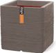 Capi Europe Bloempot vierkant Rib NL - 30x30 cm - Warm taupe