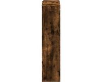 vidaXL Radiatorombouw 205x21,5x83,5 cm bewerkt hout gerookt eikenkleur