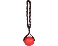 Flamingo Strekta - Speelgoed Honden - Hs Strekta Tpr Bal + Bungee L 38,5x9,5x8,5cm - Rood