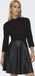 ONLY - ONLMADDIE FAUX LEATHER MIX DRESS OTW - Meisjes - Mini jurken - L - Zwart