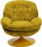 Kare Design Draaifauteuil Cosy geel