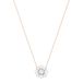 Swarovski Sunshine Hanger, Zon, Wit, Roségoudkleurige Toplaag