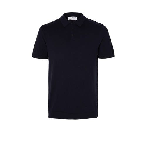 SELECTED HOMME Regular Fit Polo SLHBERG Navy Blazer