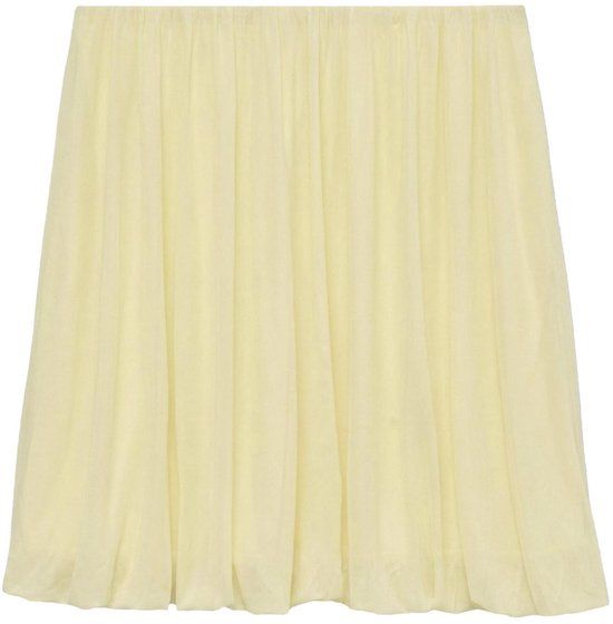 Vero Moda Vmannika Mw Balloon Short Skirt Jrs 10358429 Pastel Yellow Dames Maat - L