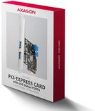 Axagon PCEU-232RS PCIe card - 2+2x USB 5Gbps port, SATA power, Renesas PD720201, SP & LP