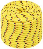 vidaXL - Multifunctioneel touw - 14 mm - 50 m - Geel - PP