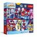 Trefl 4-in-1 Jigsaw Puzzles: Spidey en zijn geweldige vrienden, Spider-Day – 4 x 88 stukjes – Poster, Set van vier legpuzzels voor kinderen vanaf 5 jaar
