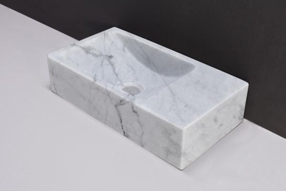 Forzalaqua Venetia carrara marmer Gepolijst 40X22X10cm 0XÃ¸36mm, R