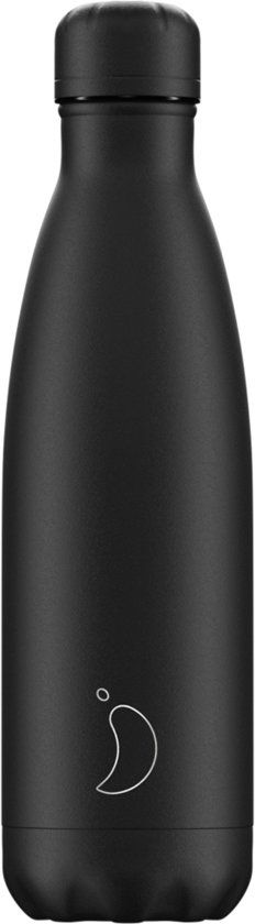 Chilly's 500 ml fles All Black - 500 ml - Zwart