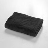 Douceur d'intérieur Badhanddoek 50x90 cm - 100% Katoen - Zwart