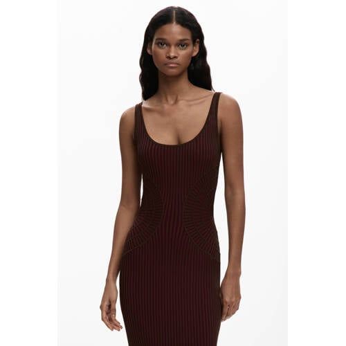 Desigual Zomerjurk Donkerbruin