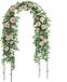 Outsunny Rozenboog met metalen frame - Tuinboog Klimplantenboog Bruidsboog - Zwart