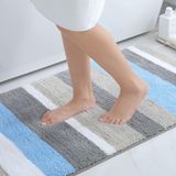 Merkloos / Sans marque BeiJingLiangPinJiaZuoKeJiWenHuaFaZhanYouXianGongSi Antislip badkamertapijt - zacht, absorberend, 1 stuk - blauw - microvezel - 60 x 120 cm