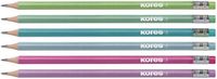 Kores Grafitos Style HB Grafietpotloden, 6 stuks