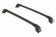 Turtle Porte-bagages pour Opel GRANDLAND X 2018-onwards Rail de toit fermé-Aluminium-Wingbar-Noir