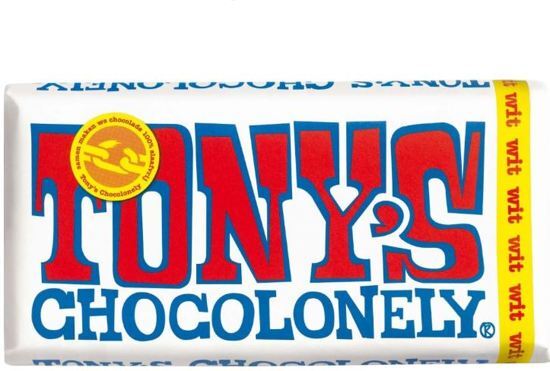 Tony's Chocolonely reep Wit - 15 x 180 gram