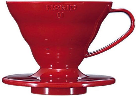 Hario V60 Dripper Plastic - Maat 01 - Rood