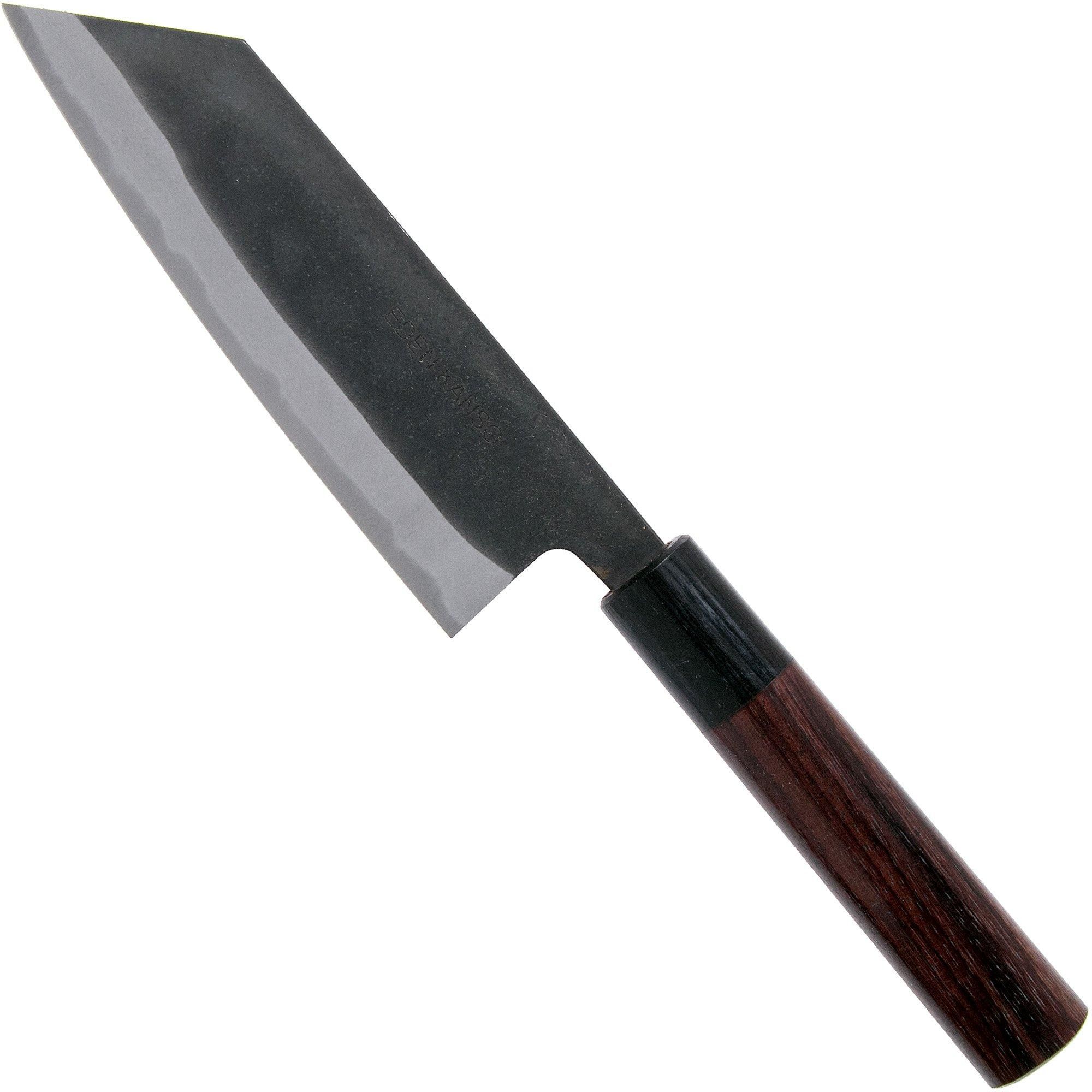 EDEN Kanso Aogami Kiritsuke 13,5cm EQ2040-413 - Japans Keukenmes - Handgemaakt - Bruin