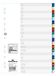 Durable 675527 Tabbladen met bedrukking A-Z, universele perforatie, 20 stuks, kleurverloop