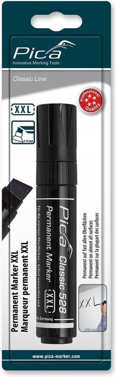 Pica 528/46 Permanent Marker XXL - 4-12mm - Zwart