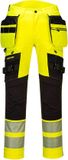 Portwest DX442 DX4 Hi-Vis Werkbroek met Holsterzakken - Geel/Zwart - Maat 36