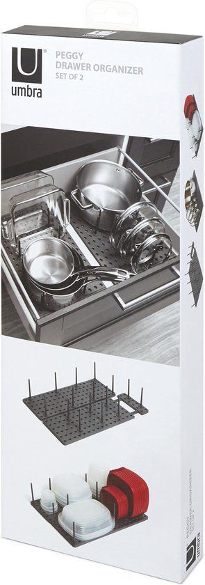 Umbra Peggy Organizer - Grijs - Verstelbaar Opbergsysteem
