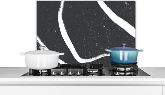 KitchenYeah Keuken Spatscherm 70x50 cm - Aluminium - Multicolor - Design - Muurbeschermer