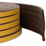 vidaXL Zelfklevende raamdichting Bruin 8 x 3 mm 25 m EPDM-schuin