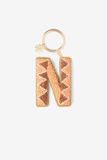 Sissy-Boy - Lichtoranje bag charm letter N