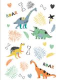 Folat Tatoeages Dino Roars