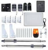 Kit de motorisation de portail, 2x40 Watt, adapté aux portails jusqu'à 2,5 mètres de large et 200 kg, avec fonctions intelligentes